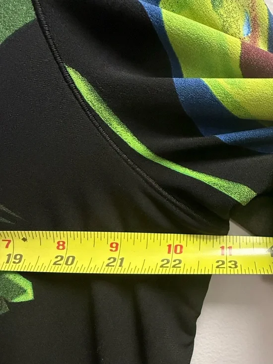 eva varro Black Vibrant Multicolor Brushstroke Gorgeous Artistic Top Women’s XL - Picture 3 of 16